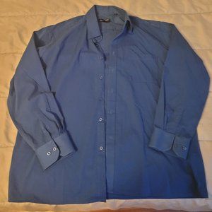 horst Mens blue xl long sleeved dress shirt